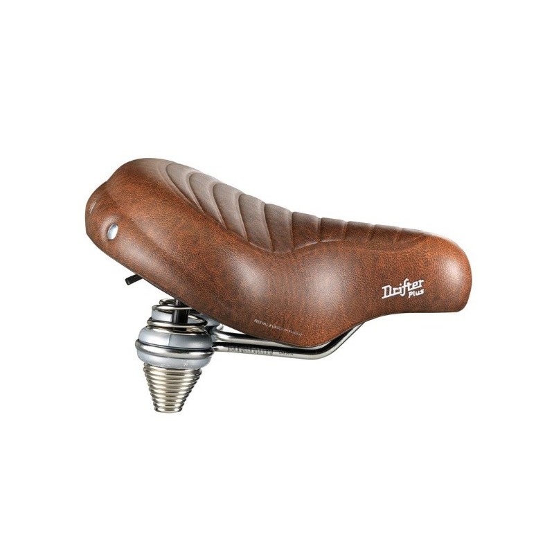 SELLE ROYAL SIODEŁKO DRIFTER PLUS BROWN PREMIUM RELAXED 90st.  unisex żelowe + sprężyny