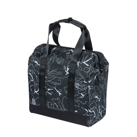 BASIL CITY TORBA GRAND SHOPPER, flower black